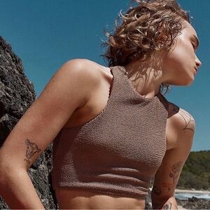 Free People Rhythm Wave Cross Back Surf Top✨